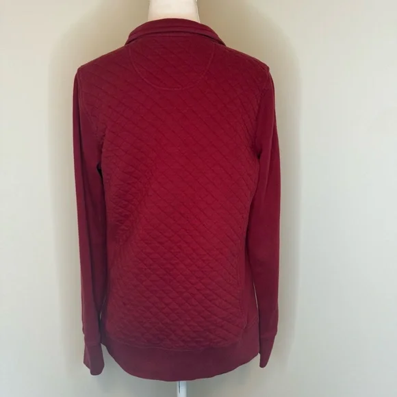 L.L. Bean Women's Red Quilted Jacket - Picture 4 of 5